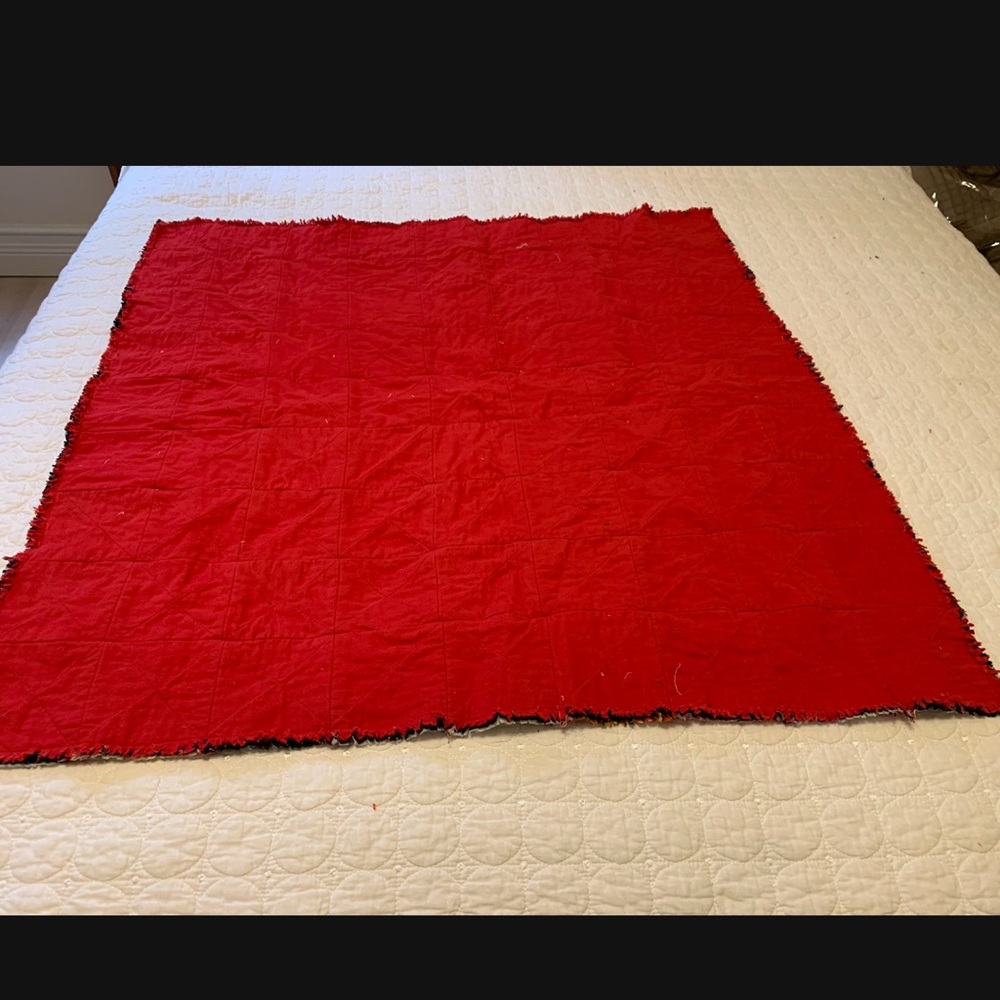 Colorful Patchwork Rag Quilt new - Picture 2 of 2